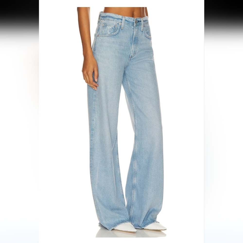 Citizens Of Humanity Paloma Wide-leg Denim Blue Jeans 28X28 High-rise Preppy Hip